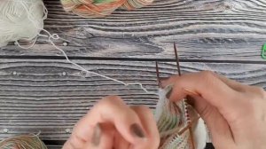 Носки методом Хеликс  чулочными спицами