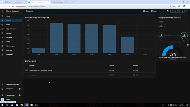 Снятие показаний электросчетчика. Home Assistant смотреть онлайн