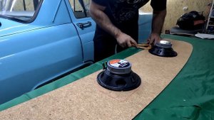 установка Anaconda 165  Comp DL AUDIO в ГАЗ-21 "Волга"