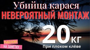 Невероятная снасть для донной ловли. УБИЙЦА КАРАСЯ! Настрой сделал рыбалку! Тонкости! Часть 1-я