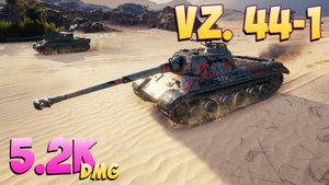 Vz. 44-1 - 7 Фрагов 5.2K Урона - Возбужденный! - Мир Танков