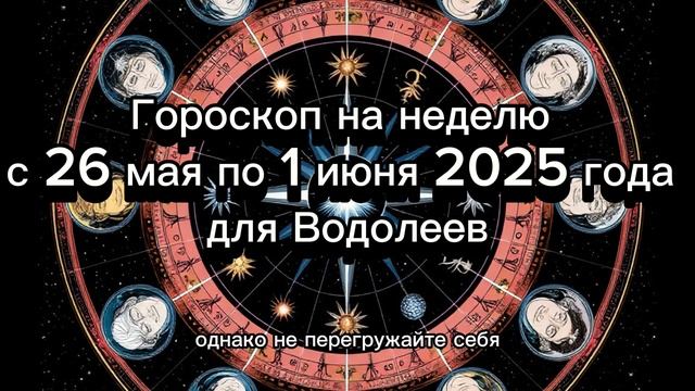Водолей: гороскоп на неделю с 26 мая по 1 июня 2025 года #водолейгороскоп