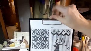 Жаккард//как следить за рядами// вязание на машине