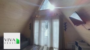Обзор одноэтажного А-фрейм дома 37 кв.м. от Viva Home