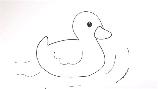 легкий рисунок утка | сурет салу үйрек | how to draw duck смотреть онлайн