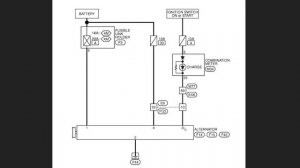 Nissan Qashqai j10 электросхема заряда аккумулятора бензин