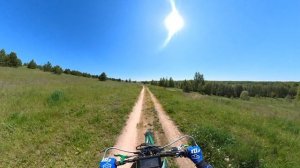 по лесным тропинкам на эндуро до Макаровки