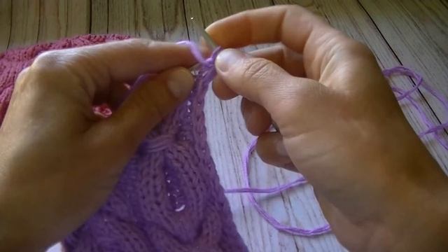 Вяжем узор спицами "Араны" смотреть онлайн