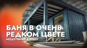 МОДУЛЬНАЯ БАНЯ В РЕДКОМ ЦВЕТЕ! - Реализовали МЕЧТУ ЗАКАЗЧИКА!