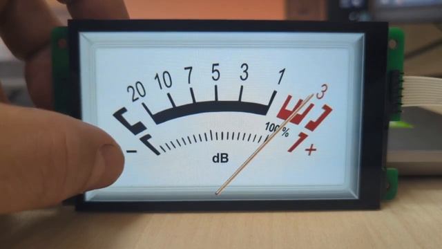 DWIN дисплей, имитация аналоговых стрелок для усилителя смотреть онлайн