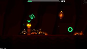 ГЕОМЕТРИ ДАШ ОГНЕННАЯ ПРОХОЖДЕНИЕ 2 УРОВНЯ НА 3 МОНЕТКИ.