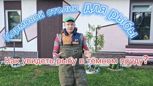 Кормовой столик для рыбы или как увидеть рыбу в торфяном пруду