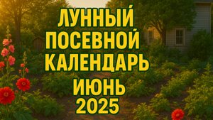 🌕 Лунный посевной календарь на ИЮНЬ 2025 года — Лучшие дни для посадки и ухода за растениями!