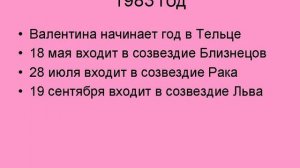 В каком созвездии у вас Валентина