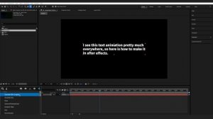 Самая распространённая текстовая анимация в After Effects — это EASY