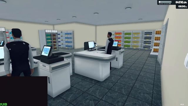 Больше места, больше работников... (Supermarket Simulator) смотреть онлайн