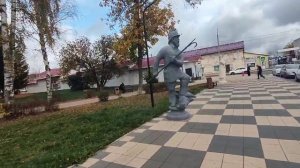 Шахматная аллея в городе Данилов