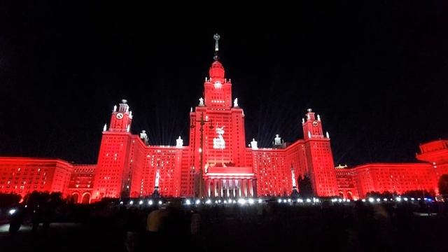 Moscow, MSU, Light Show / МГУ, световое шоу, 2025 05 09