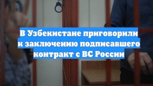 В Узбекистане приговорили к заключению подписавшего контракт с ВС России