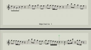 Ёлочка - Ноты для тенор саксофона (Маленькой ёлочке хо?