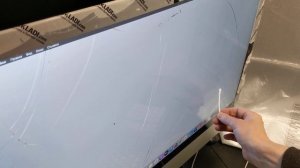 Трещина стекла монитора