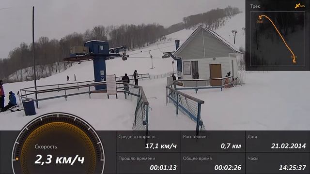 Юрманка слаломная трасса. тест камеры смотреть онлайн