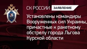 Установлены командиры ВСУ, причастные к ракетному обстрелу города Льгова Курской области