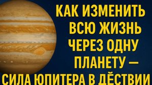 Как изменить ВСЮ жизнь через одну планету — сила Юпитера в действии