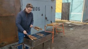 Поднос для шашлыка, подача шашлыка, шашлык 2024