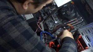 подключаем мелоч мамке MSI B450M Bazooka Plus  в корпусе Crown CMC-GS01