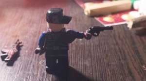 Тест пистолета и автомата (Лего анимации часть 2)