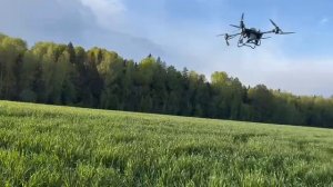 Агродрон в работе