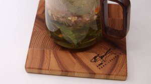 Деревянные подставки для горячего ручной работы из комбинации разных пород дерева