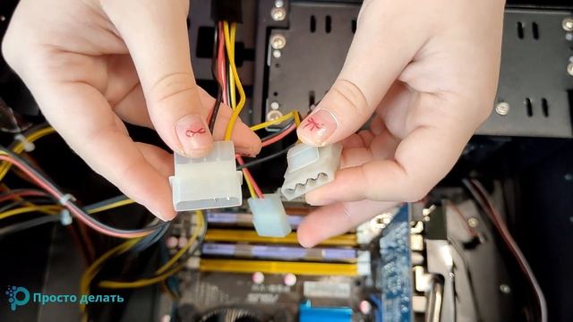 Сборка ПК. Подключение проводов смотреть онлайн