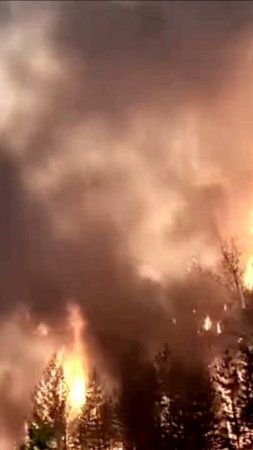 Сильные пожары в Читинском районе Забайкальского края