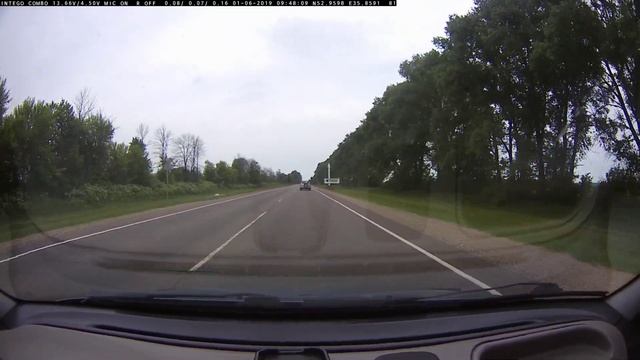 Intego Blaster пример видео: трасса, утро. смотреть онлайн