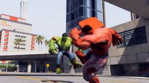 ХАЛК ПРОТИВ КРАСНОГО ХАЛКА В ГТА 5 МОДЫ! ОБЗОР МОДА В GTA