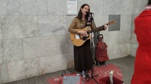 КИНО - Ночь - Виктор Цой - #кавер песни спела под гитару ?