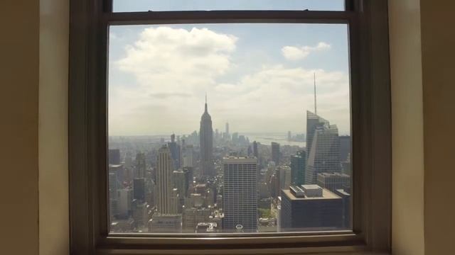 Нью-Йорк! Прекрасный вид из окна утренним Нью-Йорком смотреть онлайн