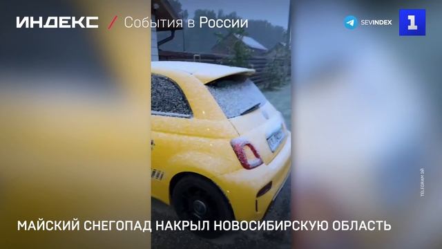 Майский снегопад накрыл Новосибирскую область