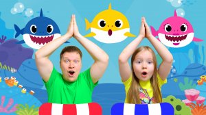 Акулёнок Ту Ру Ру и другие песенки для детей - Baby Shark 🦈
