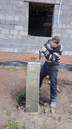 Режем бетон болгаркой