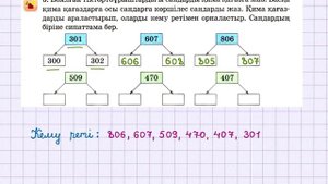 Математика 3-сынып 85-сабақ 1-7-есептер