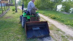 сделал ковш на минитрактор Рустрак