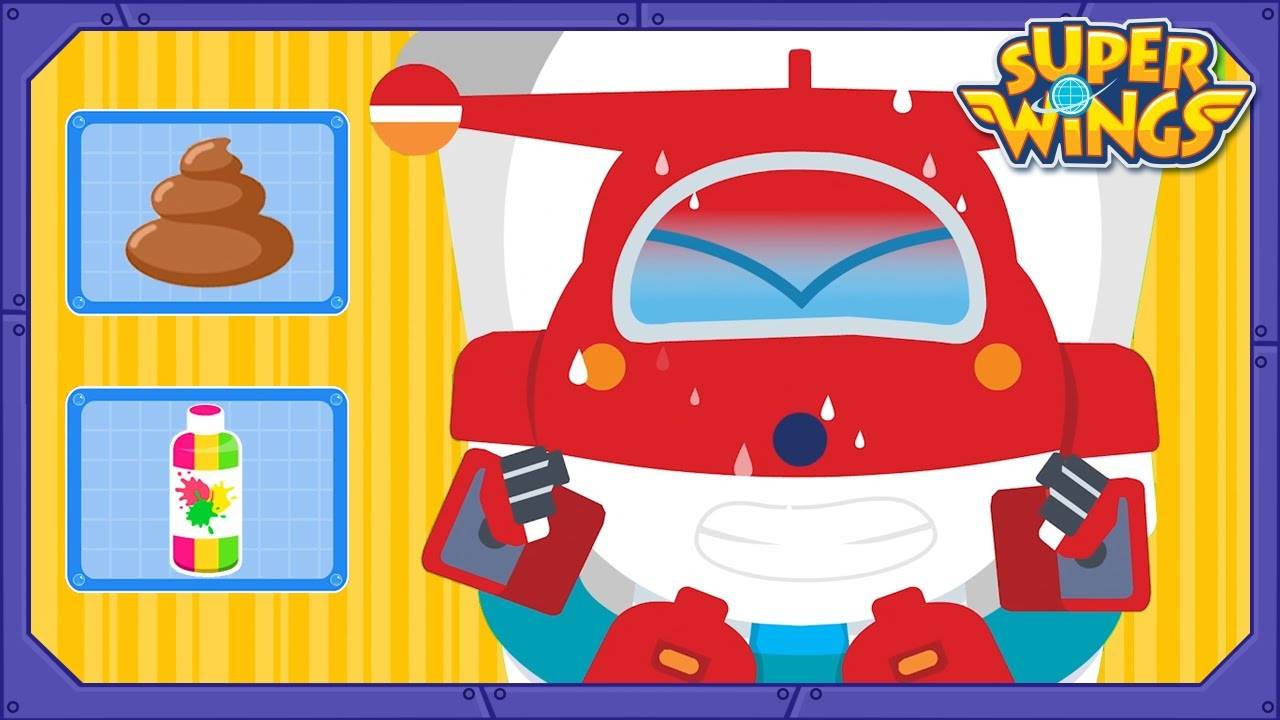 Мультик СУПЕРКРЫЛЬЯ |Игра SUPERWINGS| Пу-пу игра | Полицейская игра | Смешной и веселый мультик