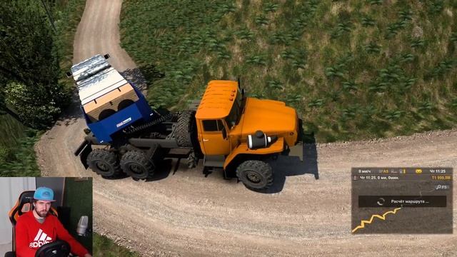 УТОПИЛ УРАЛ В БОЛОТЕ - Euro Truck Simulator 2 + РУЛЬ смотреть онлайн