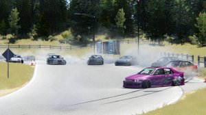 Парный дрифт, стрит на BMW E36. Assetto corsa