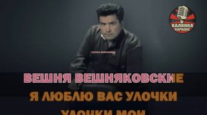 Калинка караоке " Улочки ",  Любэ. Минус