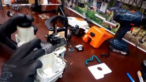 STIHL MS 180 Профилактика и ремонт.STIHL MS 180 Prevention and repair.
