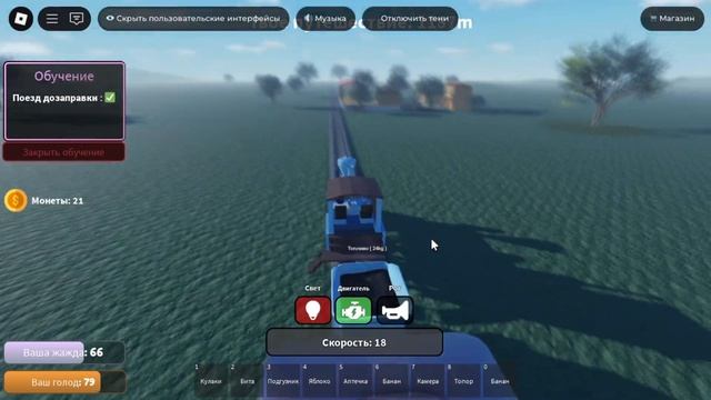 БОЛЬШОЕ ПУТЕШЕСТВИЕ НА ПОЕЗДЕ В РОБЛОКС / ROBLOX TRAIN TRIP